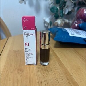 Clarins Paris Lip Comfort Oil In 10 Plum, 0.2oz, retail $30, BNIB ~ AUTHENTIC